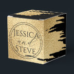 Bröllop Guld och Svart Klassisk Presentaskar<br><div class="desc">Bröllopsguld och svarta klassiska presentaskar till gästerna. Fyll dem med godsaker!</div>