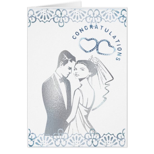 Bröllop Hälsning Hälsningskort (Framsidan)