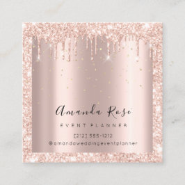 Bröllop, händelseplanering, Ro Guld-konfetti-diska Tidsbeställning Kort