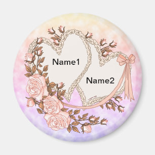 Bröllop Hearts magnet