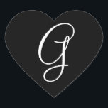 Bröllop Hearts Monogram Brev G Bröllop kuvert Hjärtformat Klistermärke<br><div class="desc">Bröllop Hearts Monogram Brev G Bröllop kuvert</div>
