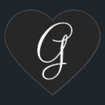 Bröllop Hearts Monogram Brev G Bröllop kuvert Hjärtformat Klistermärke<br><div class="desc">Bröllop Hearts Monogram Brev G Bröllop kuvert</div>