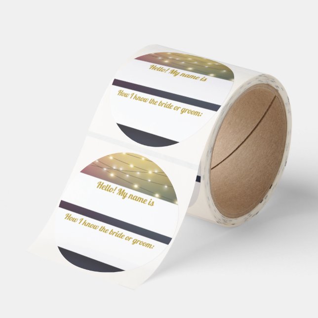 Bröllop Hej Namn Märke Hur jag känner dem (Rulle)