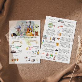 Bröllop Helg Itinerary | Austin, Texas Inbjudningar