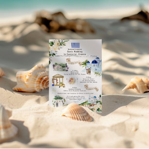 Bröllop Helg Itinerary   Santorini Grekland Inbjudningar