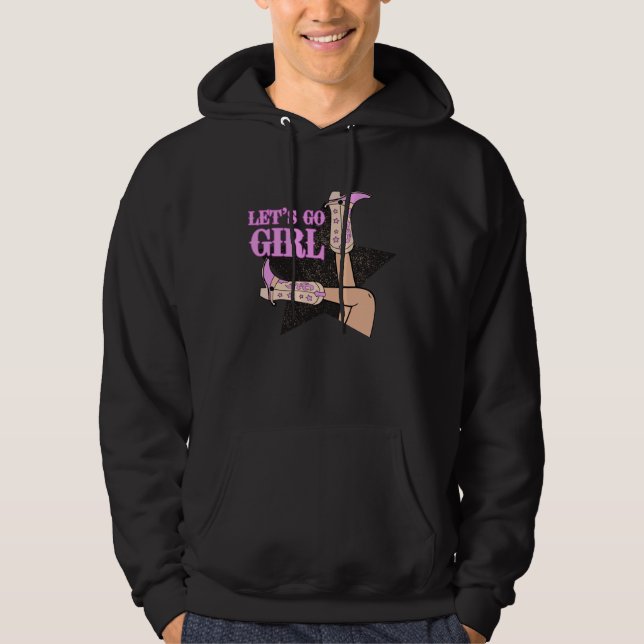 Bröllop Henparty Matchande Västerländsk Let's G Hoodie (Framsida)