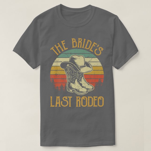 Bröllop Henparty Stövlar Hatt Brudens La T Shirt (Design framsida)