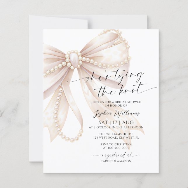 Bröllop: Hon knyter knuten Pärlbröllopsfest (Framsida)