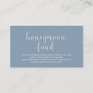 Bröllop Honeymånfond, Modern Minimal Tilläggskort