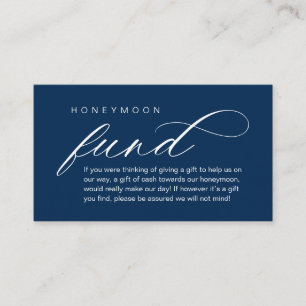 Bröllop Honeymoon Fund, Wish, Modern Classy Tilläggskort