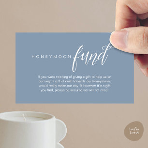 Bröllop Honeymoon Fund, Wish, Pengarar, Modern Cla Tilläggskort