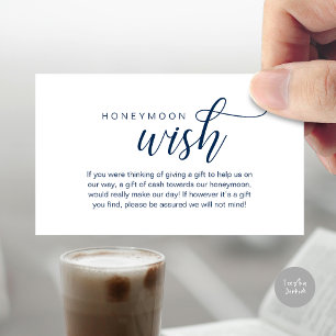 Bröllop Honeymoon Wish, Fund, Pengarar, Modern Cla Tilläggskort