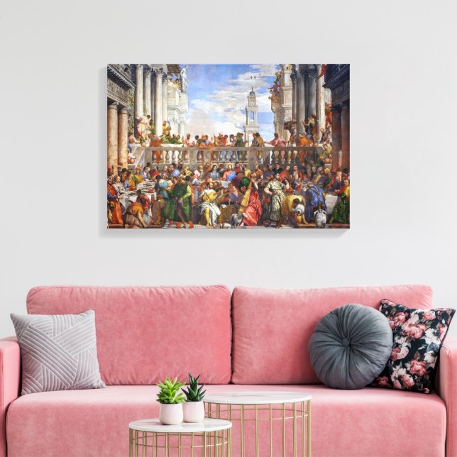 Bröllop i Cana | Paolo Veronese | Canvastryck (Insitu (Vardagsrum))