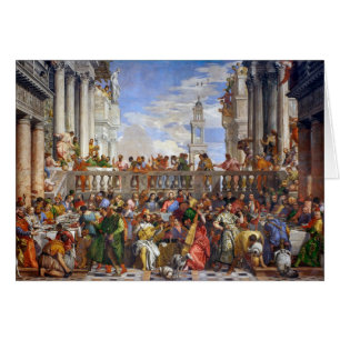 Bröllop i Cana Paolo Veronese Hälsningskort