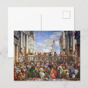 Bröllop i Cana   Paolo Veronese   Vykort