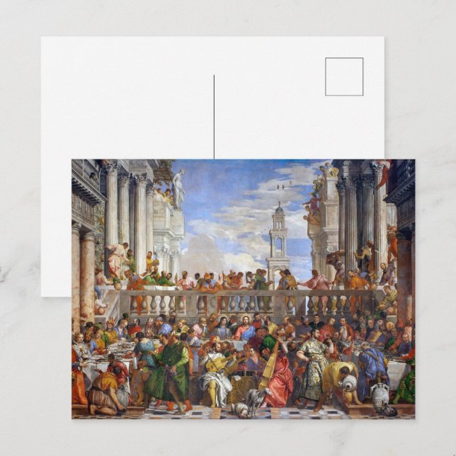 Bröllop i Cana | Paolo Veronese | Vykort (Fram/baksida)