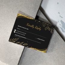 Bröllop i den moderna Svarta Guld-Blommigten
