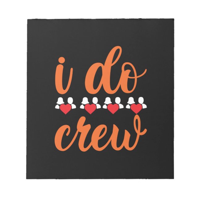 Bröllop I Do Crew Anteckningsblock (Framsida)