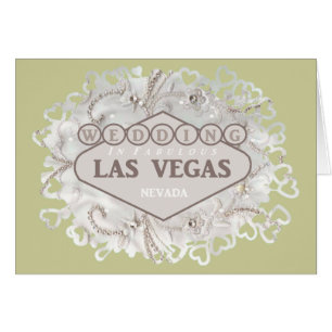BRÖLLOP I FABULÖSA LAS VEGAS-Kort Hälsningskort