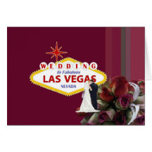 Bröllop i Fabulous Las Vegas Card