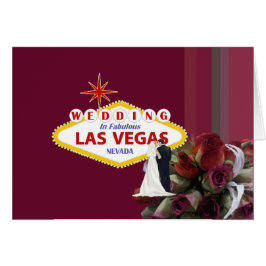 Bröllop i Fabulous Las Vegas Card Hälsningskort