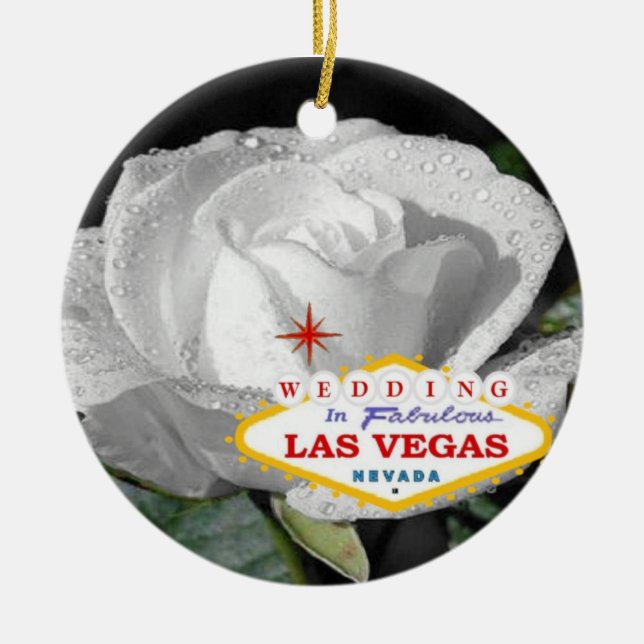 Bröllop i Fabulous Las Vegas Ornament (Framsidan)