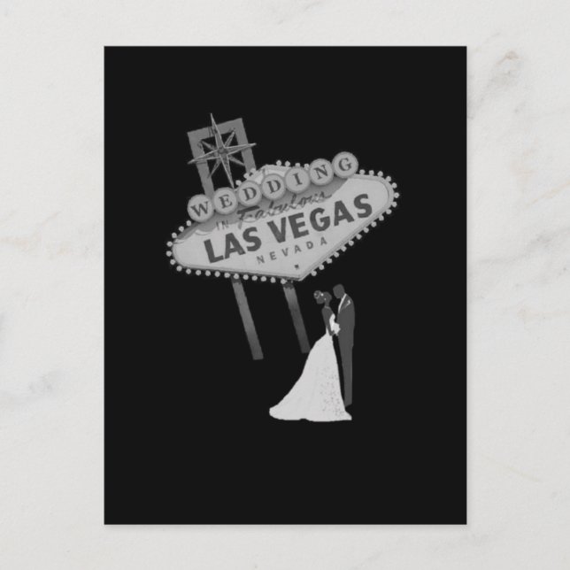BRÖLLOP i Fabulous Las Vegas Postcard Vykort (Framsida)
