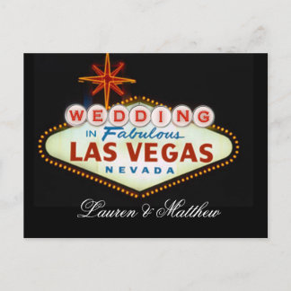 Bröllop i Fabulous Las Vegas Vykort