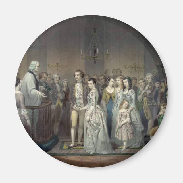 Bröllop i George Washington magnet (Framsidan)