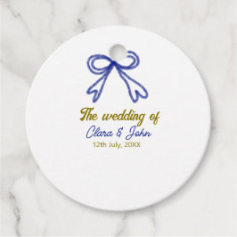 Bröllop i guld marinblå bog par namn gåvor etiketter