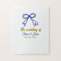 Bröllop i guld marinblå bog par namn