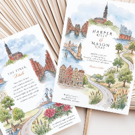 Bröllop i Hamburg Tyskland Inbjudningar