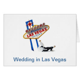 Bröllop i Las Vegas, Bride dragande Groom Card Hälsningskort