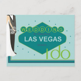 Bröllop i Las Vegas Bride & Groom i do Postcard Vykort