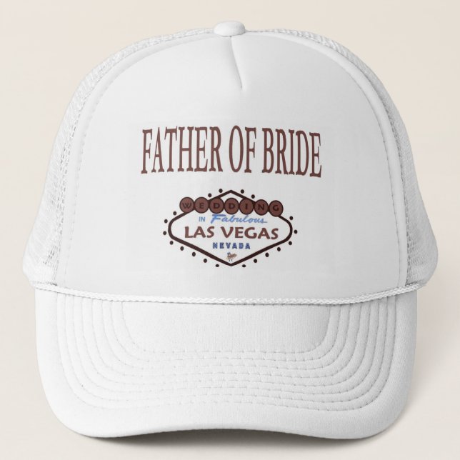 BRÖLLOP i Las Vegas Far i Bride Cap Truckerkeps (Framsida)