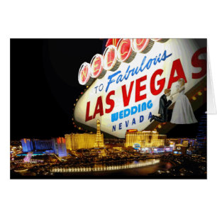 Bröllop i Las Vegas-kort Hälsningskort