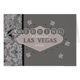 Bröllop i Las Vegas-kort Hälsningskort
