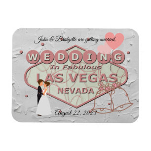 Bröllop i Las Vegas Photo Magnet