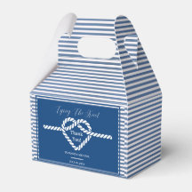 Bröllop i Nautisk marinblå Tying Knot Rand