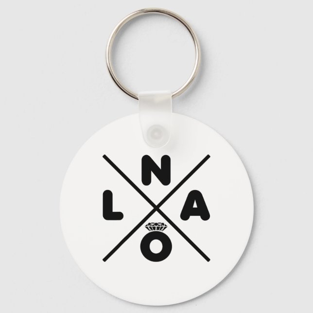 Bröllop i New Orleans Nola Spenarbröllop Brudgumme Nyckelring (Framsida)