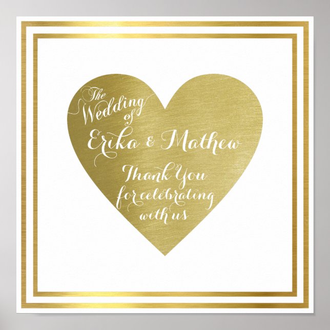 bröllop i (par namn), mottagande kärlek poster (Framsidan)