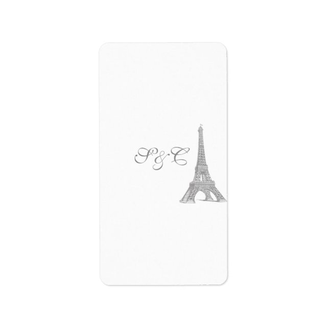 Bröllop i Paris Hersheys ministerium Wrapper Adressetikett (Framsidan)