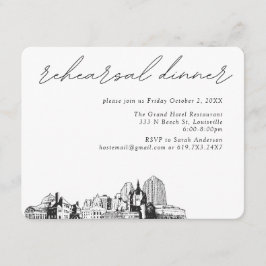 Bröllop i St. Paul Elegant middag före bröllopet Tilläggskort