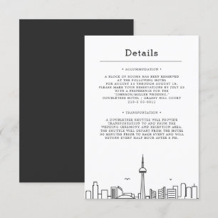 Bröllop i Toronto, Kanada Gästuppgifter Inbjudningar