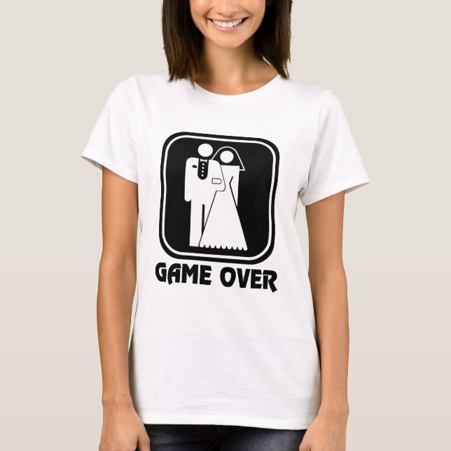 Bröllop-ikon: Spel över T-skirt Tee Shirt (Framsida)