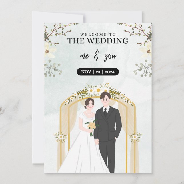 Bröllop Inbjudningar (Framsida)