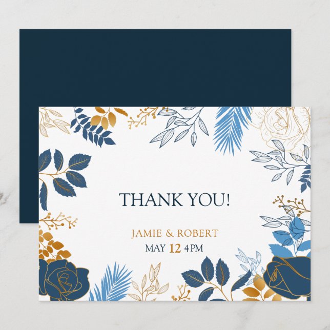 bröllop inbjudningar (Fram/baksida)