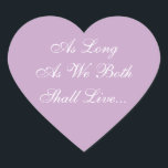 Bröllop Inbjudningskort Lilac Hjärtformat Klistermärke<br><div class="desc">Färg samordnar Lilac Bröllop Lilac och Vita kuvert Stickers - professioneller för Bröllop-tjänster försöker vanligen decimera: Vilken är den bästa utformningen av bröllopsstämpeln i år? De här minnesvärda och gör att dina egna Bröllop Lilac- och White Inbjudan-kuvert-skåp bara visar höger för bröllop OSA-vykort förutom olika bröllop-kontorsset. Bröllop Lilac och White...</div>