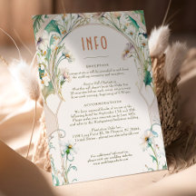 Bröllop Infoga INFO Daisy Art nouveau av Mucha