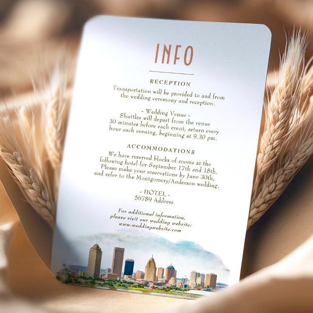 Bröllop Infoga INFO och Information om nya Orleans Inbjudningar (Skapare uppladdad)